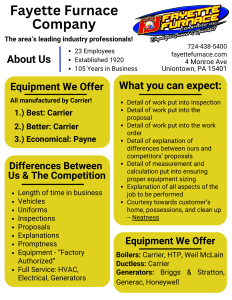 about fayette furnace company